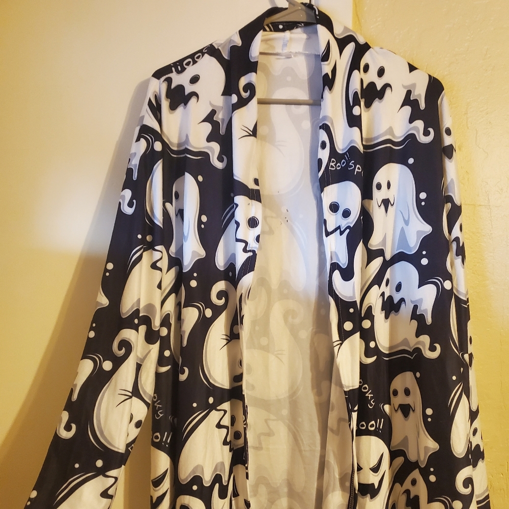Spooky long-sleeved Cardigan. Halloween
